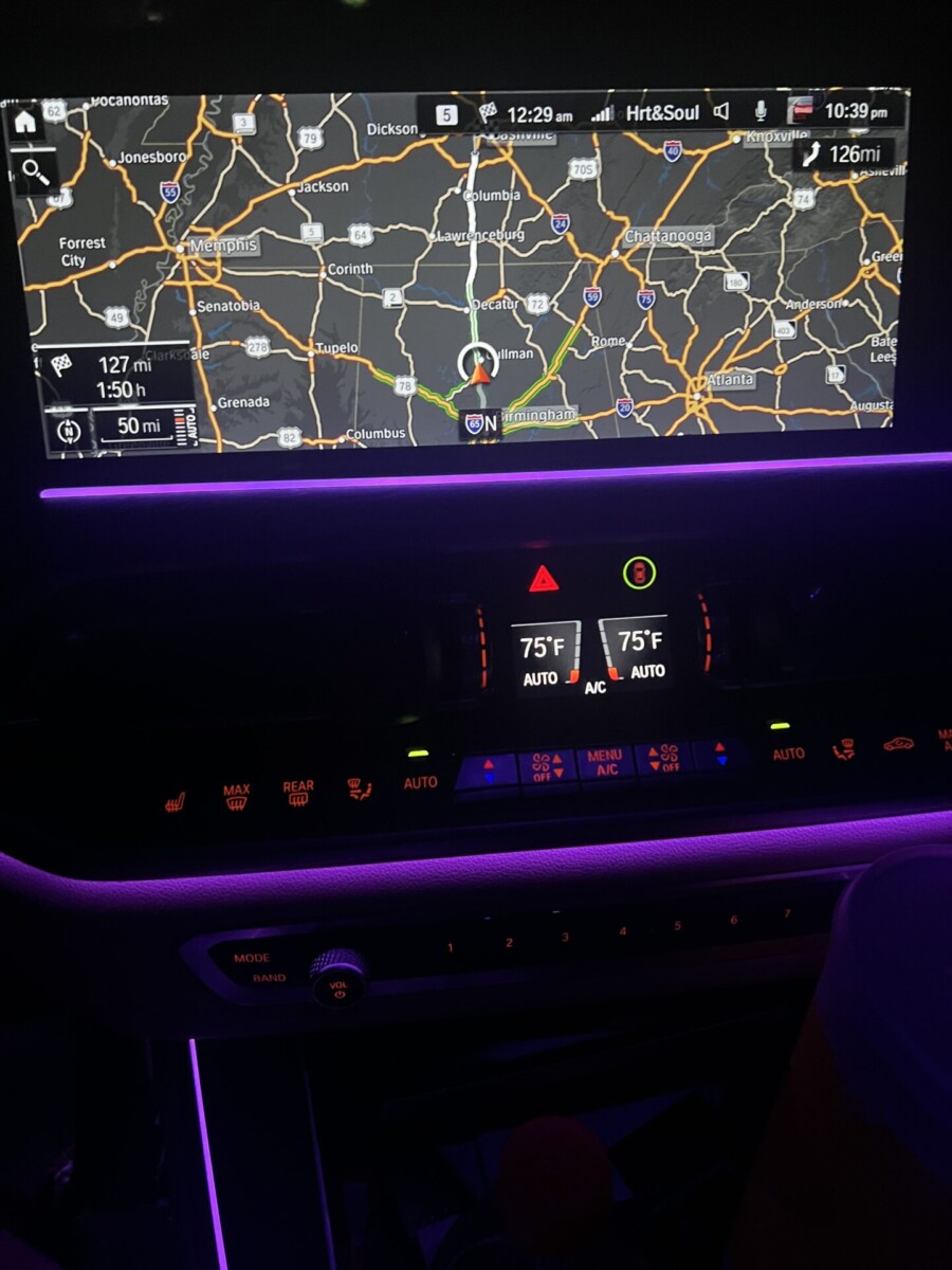 Car GPS map. Book your mobile notary experience.